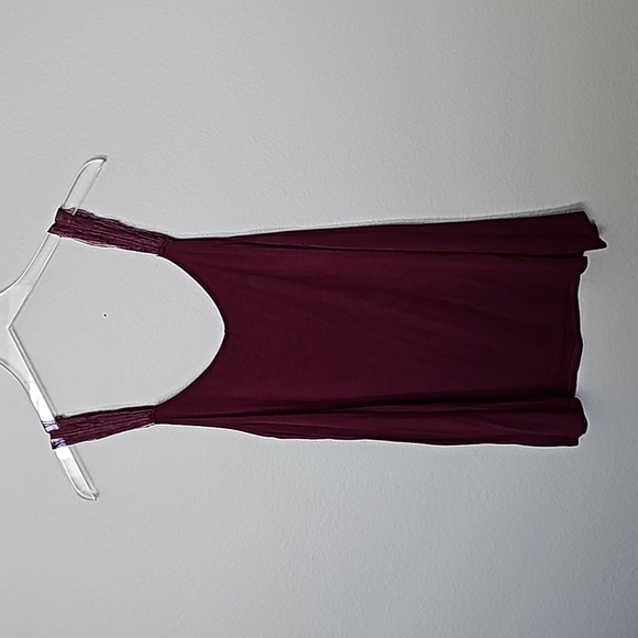 Torrid Basic Casual Maroon Lace Strap Tank Large - Picture 4 of 4